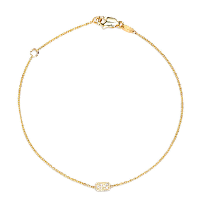 Pavé Diamond Disc Bracelet