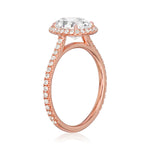 Essex Pavé Halo Engagement Ring Setting