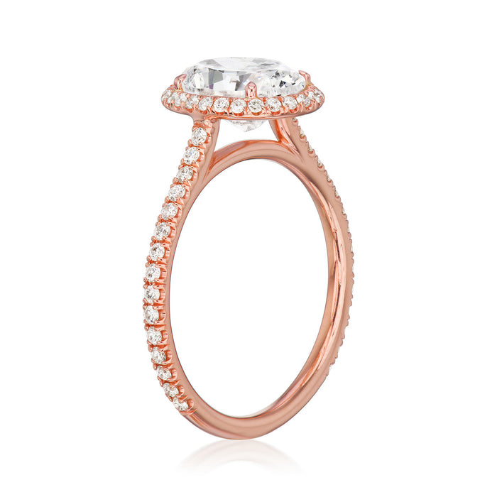 Essex Pavé Halo Engagement Ring Setting