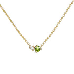 Birthstone & Diamond Necklace