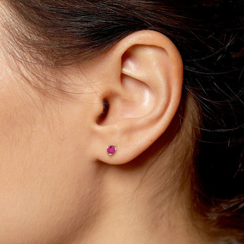 Ruby Petite Martini Stud Earrings Image 2